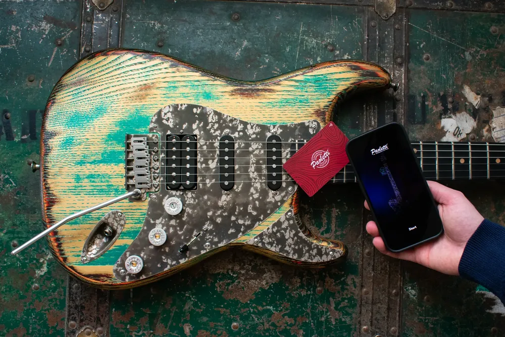 Handcrafted Paoletti electric guitar with DPP